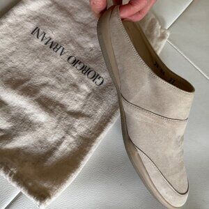 New Vintage Giorgio Armani Suede Slipper Shoe